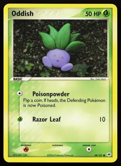 Oddish 68/101 Common Hidden Legends Pokemon Card - Image 1