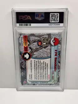 2000 TOPPS CHROME GEODUDE #74 CHROME POKEMON T.V. SPARKLE PSA 9 MINT - Image 2