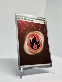Pokemon TCG Scarlet & Violet 151 Reverse Holo Basic Fire Energy NM SVE 002 - Image 2