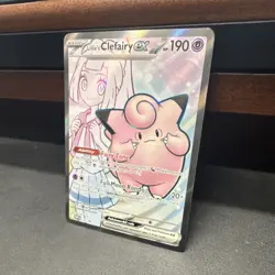 Pokemon Lillie's Clefairy ex 195 Sv: Scarlet & Violet Holo 190HP - Image 3
