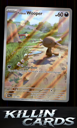 Paldean Wooper 102/094 Pokemon Illustration Rare ME02: Phantasmal Flames Card NM - Image 1
