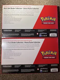 Pokemon Black Bolt and White Flare Binder + Poster Collection Sam's Club Bundles - Image 2