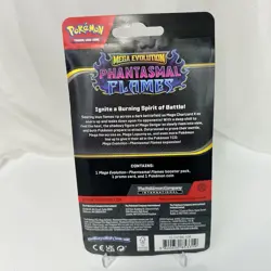 Single Sealed Pack Blister: Whimsicott Pokemon Phantasmal Flames - Image 2