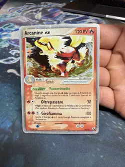 2006 POKEMON ARCANINE EX-HOLO #83 LEGEND MAKER - ITALIAN *LOW POPULATION* - Image 1