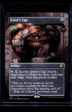 2023 MTG Magic The Gathering Dominaria Remastered Borderless #449 Jester's Cap - Image 1
