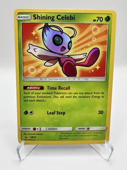 Shining Celebi SM79 Sm Holo Promo Pokemon Lightly Played - Image 1