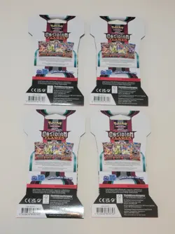 Pokemon Obsidian Flames 4x Booster Pack Tyranitar Art - Factory Sealed - Image 3