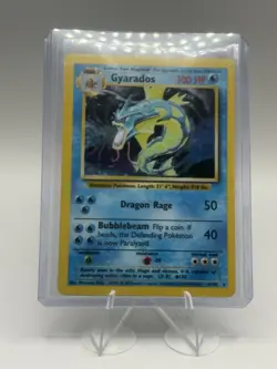 Rare! Pokemon Gyarados Holo Rare Base Set Unlimited 6/102 Vintage MP - Image 3