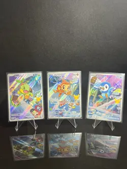 Pokemon TCG First Starters Illustration Collection Sinnoh Starters Promo - Image 1