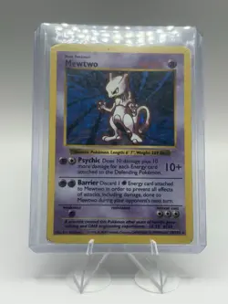 Pokemon TCG Mewtwo shadowless1st Edition Base Set Holo Rare 60 HP 10/102 1999 - Image 3
