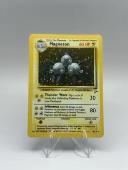 Moderately Played LP/MP 2000 Pokemon WOTC Base Set 2 Magneton 9/130 Holo Rare - Image 1