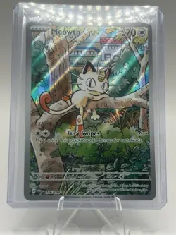 Pokemon TCG Meowth 106/094 Illustration Rare, Full Art, Phantasmal Flames NM-MT - Image 3