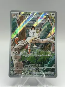 Meowth 106/94 Illustration Rare ME02: Phantasmal Flames Pokemon TCG NM - Image 1