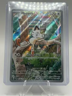 Meowth 106/94 Illustration Rare ME02: Phantasmal Flames Pokemon TCG NM - Image 3