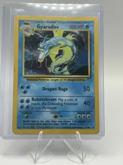 Pokemon Gyarados Unlimited Holo Rare Base Set 6/102 MP - Image 3