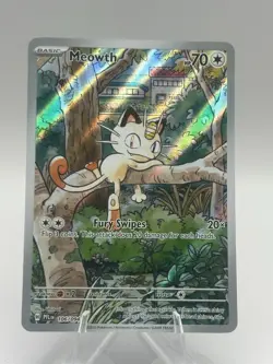 Meowth 106/94 Illustration Rare ME02: Phantasmal Flames Pokemon TCG NM - Image 1