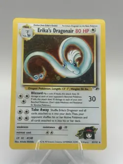Pokemon Erika's Dragonair Holo Rare Gym Heroes 04/132 Unlimited LP/MP - Image 1