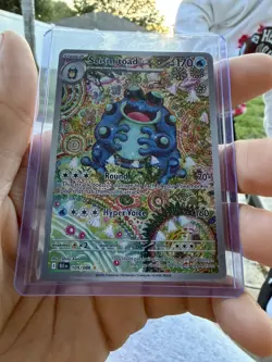 2025 Pokemon SV: Black Bolt #105/086 Seismitoad SIR - Image 5