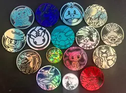 Lot of 16 Pokemon Coins Mix - Charizard, Pikachu, Mew, Eevee, & More FREE SHIP! - Image 1