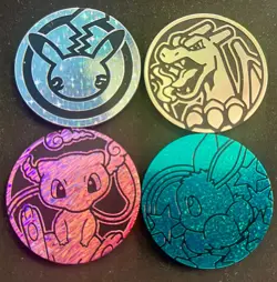 Lot of 16 Pokemon Coins Mix - Charizard, Pikachu, Mew, Eevee, & More FREE SHIP! - Image 2