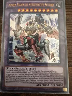 Yugioh Imperion Magnum the Superconductive Battlebot SDMY-EN041 1st Edition - Image 1