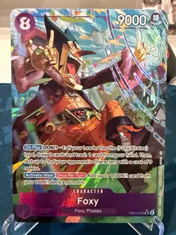 One Piece The Azure Sea’s Seven Foxy EB04-036 Alternate Alt Art NM - Image 1