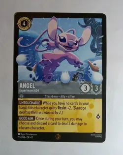 Disney Lorcana Card Angel Experiment 624 Legendary Winterspell - Image 2