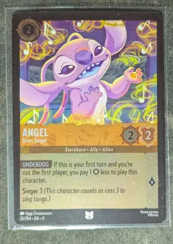 Disney Lorcana Winterspell Angel - Siren Singer Cold Foil 25/204 NM - Image 1