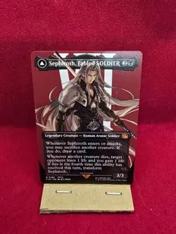 Sephiroth, Fabled SOLDIER (Borderless V.2) MTG Final Fantasy: Extras - Near Mint - Image 1
