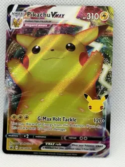 Pokemon Pikachu VMAX Promo Full Art Holo Card SWSH062 310 HP English - Image 1