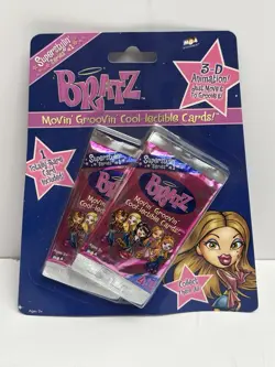 2003 BRATZ Movin Groovin 3-D Collectible Cards -2 Packs-RARE-VINTAGE-NEW! - Image 1