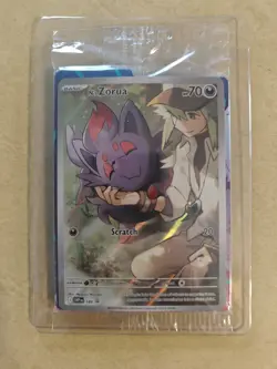 Pokemon TCG N's Zorua 189 Journey Together ETB Promo Holo Card, Sealed - Image 1