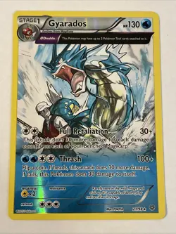 Pokemon Gyarados Full Art Holo Card 21/98 XY Ancient Origins 2015 NM TCG - Image 1