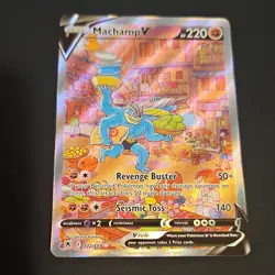 Pokemon TCG Machamp v Sword & Shield Astral Radiance Full Art Card 172/189 - Image 1
