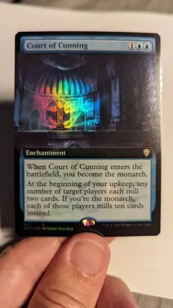 1x Court of Cunning Extended Art FOIL NM - English MTG Commander Legends CMR x1 - Image 1