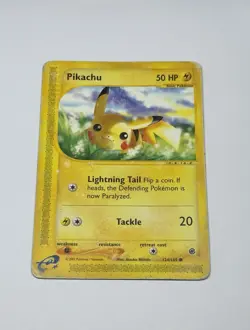 Pokemon Card TCG Pikachu 124/165 Expedition Base Set Regular EX HP - Image 1