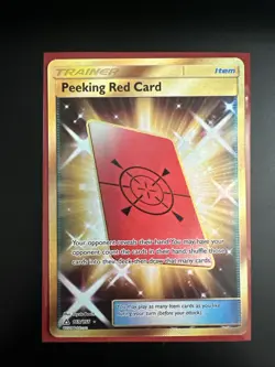 Peeking Red Card (Secret Rare) 169/156 Sm-Ultra Prism Holo - Image 1