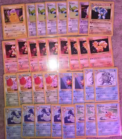 Vintage Shadowless Pokemon Card Lot LP Pikachu + WOTC Bundle LP/MP - Image 1