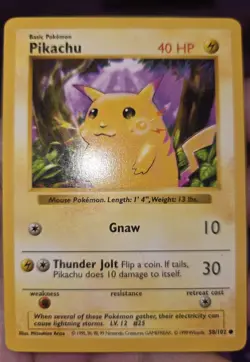 Vintage Shadowless Pokemon Card Lot LP Pikachu + WOTC Bundle LP/MP - Image 2