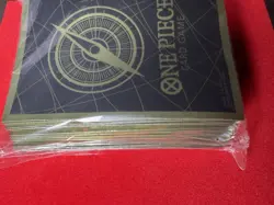 Pack of 70 Bandai One Piece Card Game Sleeves - Black Gold - Image 3
