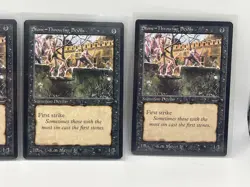 MAGIC THE GATHERING STONE THROWING DE VILS X 4 BETA NEAR MINT/ MINT 1993 - Image 3