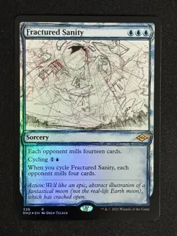 1x MTG Fractured Sanity (Showcase, Foil) - Modern Horizons 2 (MH2) #336 - Magic - Image 1