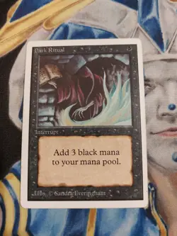 Dark Ritual MTG Unlimited Common Black Instant Moderately Played x1 GG1 - Image 2
