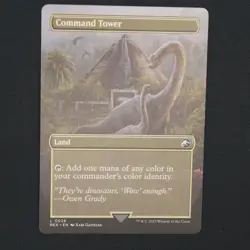 Command Tower (Borderless) MTG Universes Beyond: Jurassic World Land 26 NM - Image 2