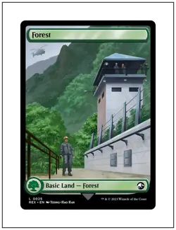 1x Forest 0025 - Jurassic World Full Art, Magic the Gathering MTG NM - Image 1