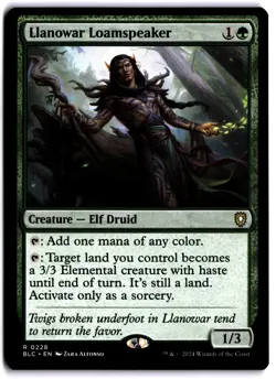 Llanowar Loamspeaker NM BLC Commander: Bloomburrow MTG - Image 1