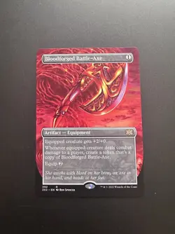 Bloodforged Battle-Axe - NM - MTG Double Masters 2022 - Magic the Gathering - Image 1