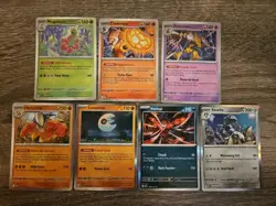 7 Mega Evolution Black Star Pokemon Cards. Holos - Image 1
