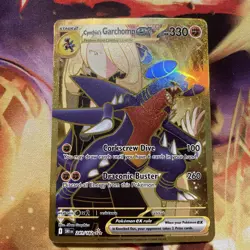 Pokemon Cynthia's Garchomp EX 330 HP Full Art Holo Hyper Rare Sv10 241/182 - Image 1