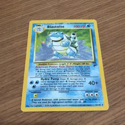 Blastoise 2/130 Base Set 2 Unlimited Holo Rare, Pokemon TCG LP - Image 1